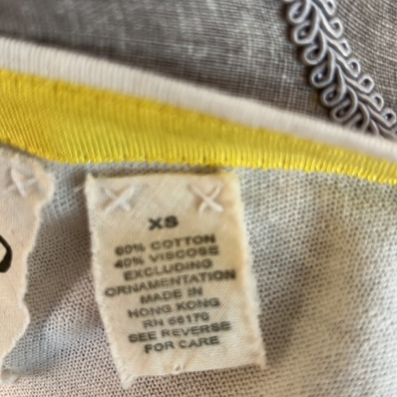 Vintage Anthropologie Field Flowers Sweater, Size XS, Chickens/Grosgrain Ribbon - Picture 8 of 8